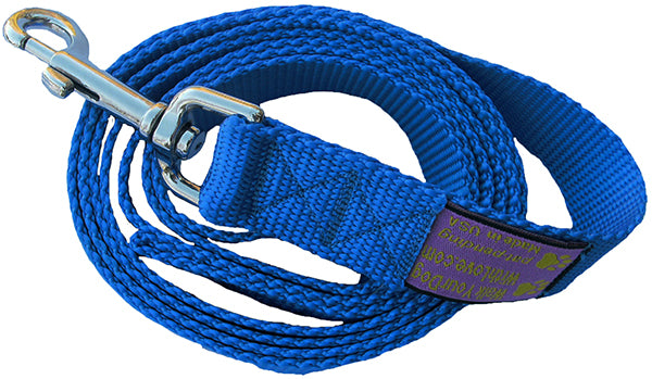 Walk Your Dog With Love - Luxury Dog Lead - Blue
